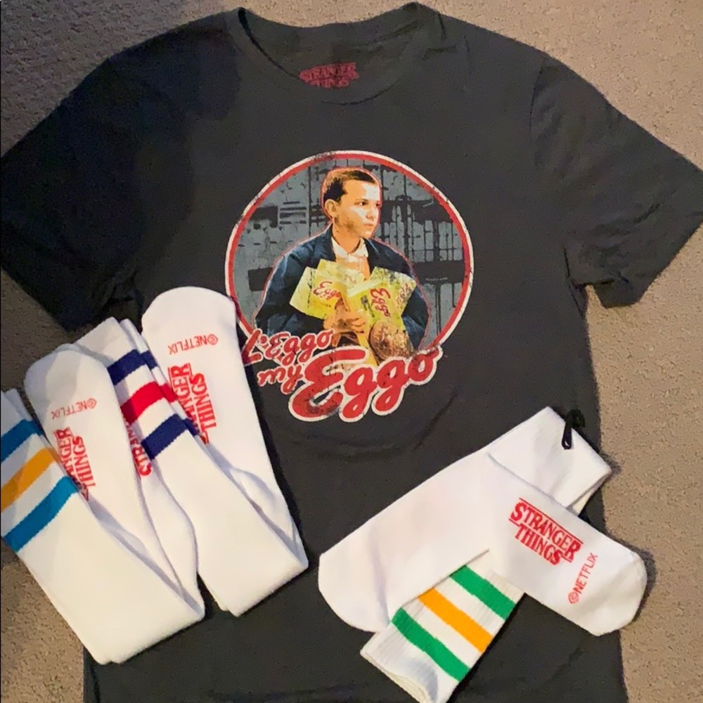 Stranger Things Tee Shirt and Socks